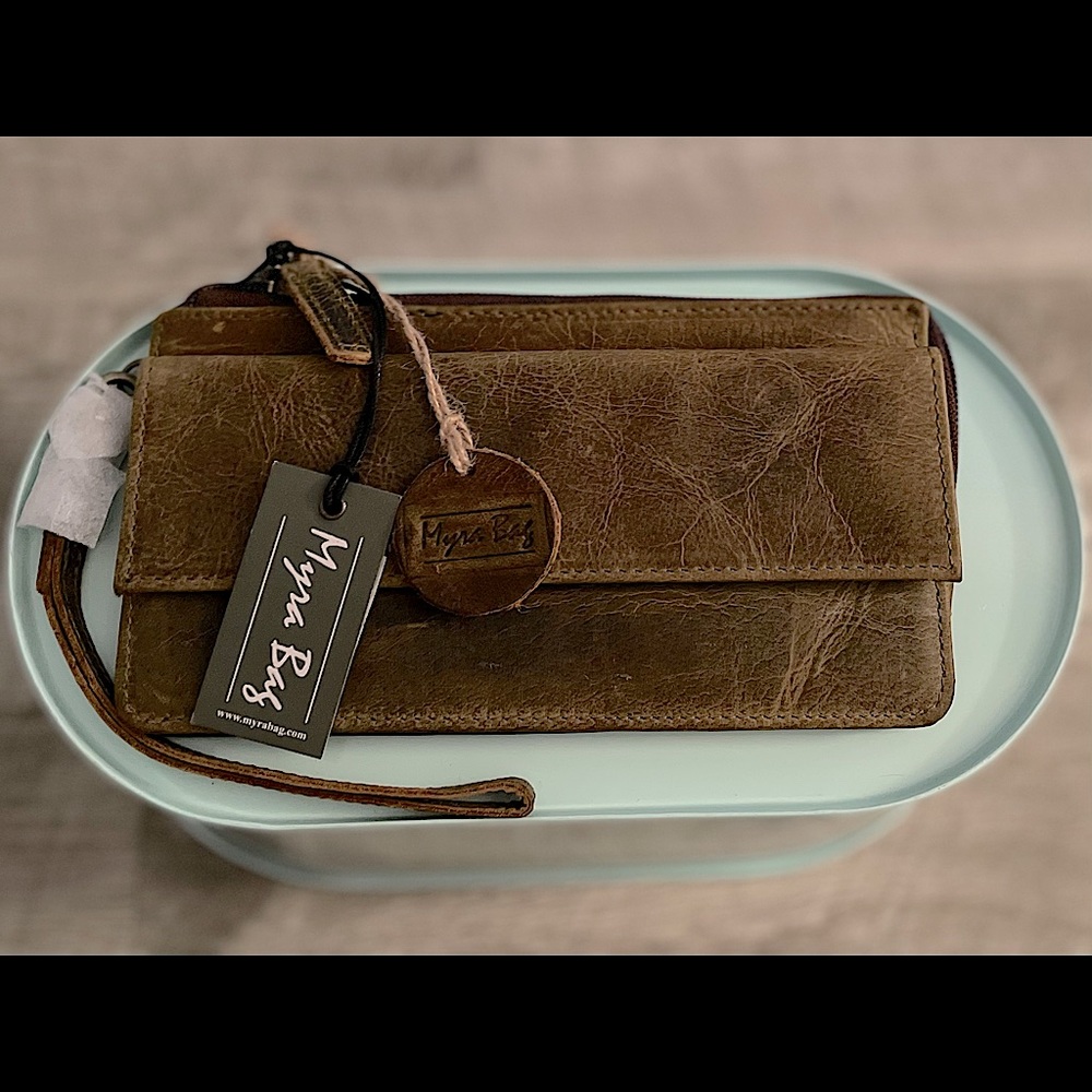 Myra Bag Perfect Tan Leather Wallet